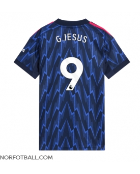 Billige Fotballdrakt Arsenal Gabriel Jesus #9 Replika Bortedrakt Dame 2025-26 Kortermet